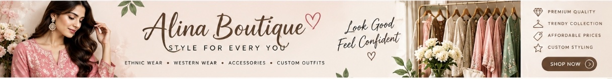 Alina Boutique banner sample