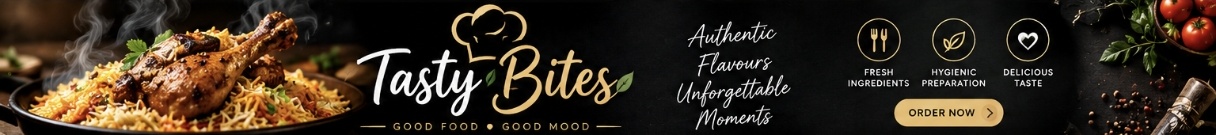 Tasty Bites banner sample