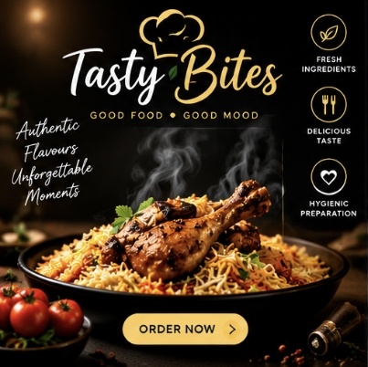 Tasty Bites poster sample